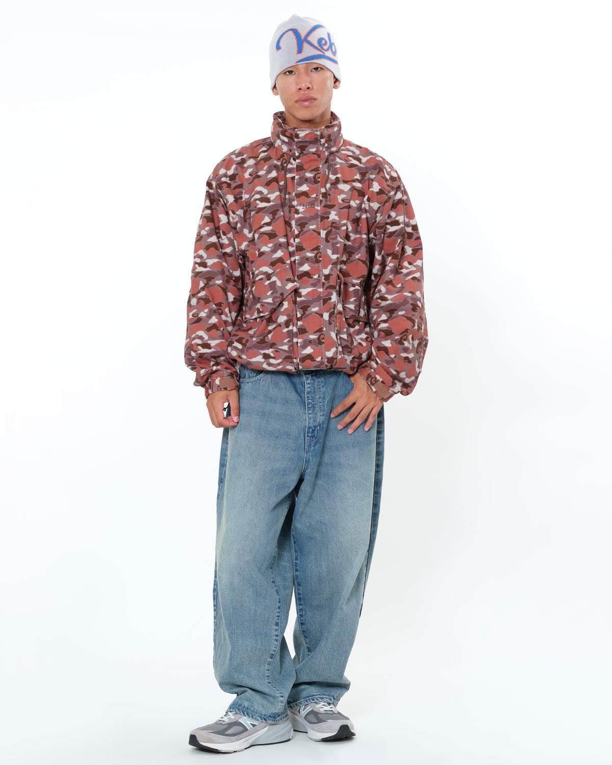 WASHED COTTON CONCEALABLE HOOD JACKET