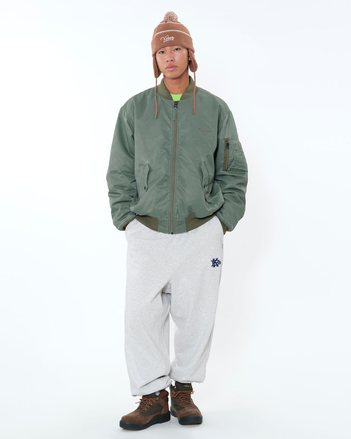 WASHED SATIN MA-1 