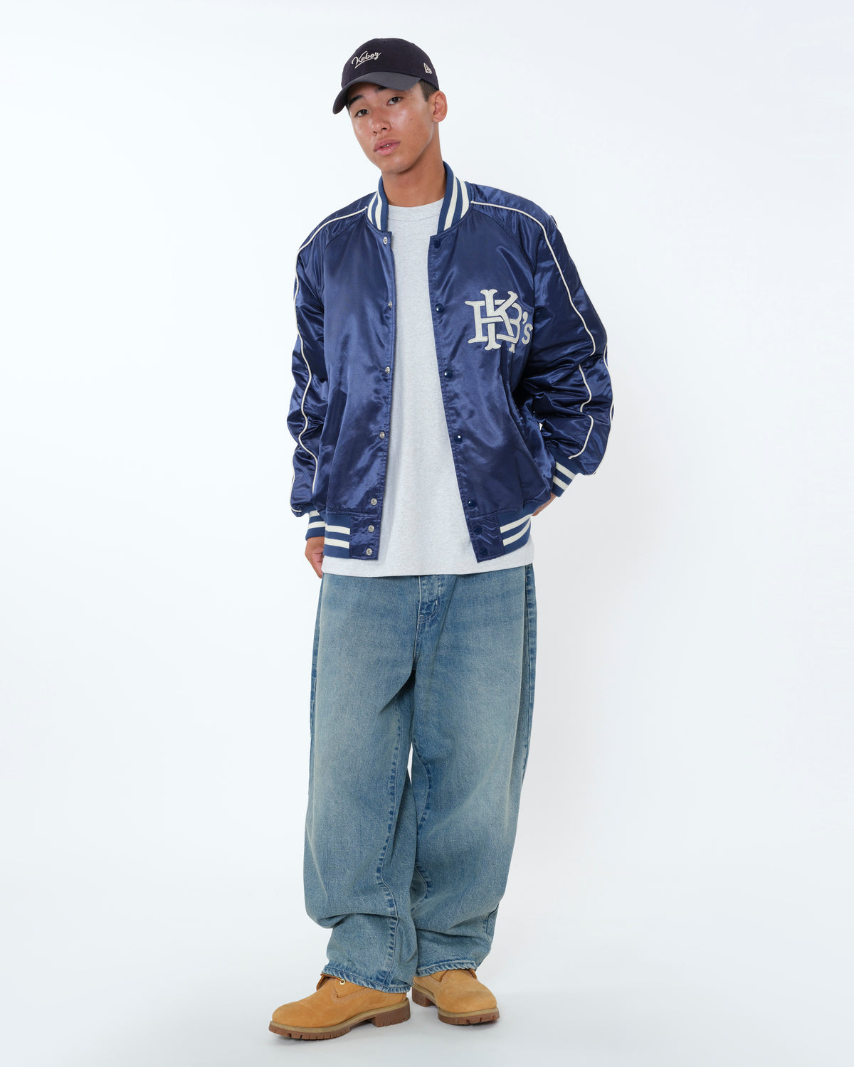 SATIN VARSITY JACKET