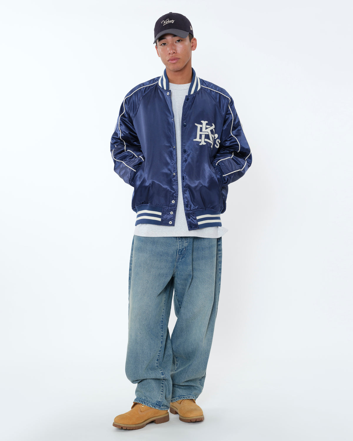 SATIN VARSITY JACKET