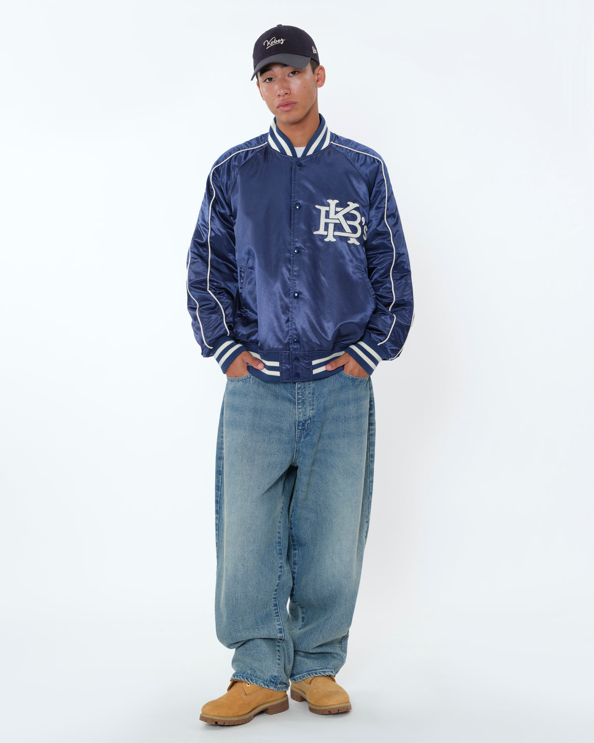 SATIN VARSITY JACKET