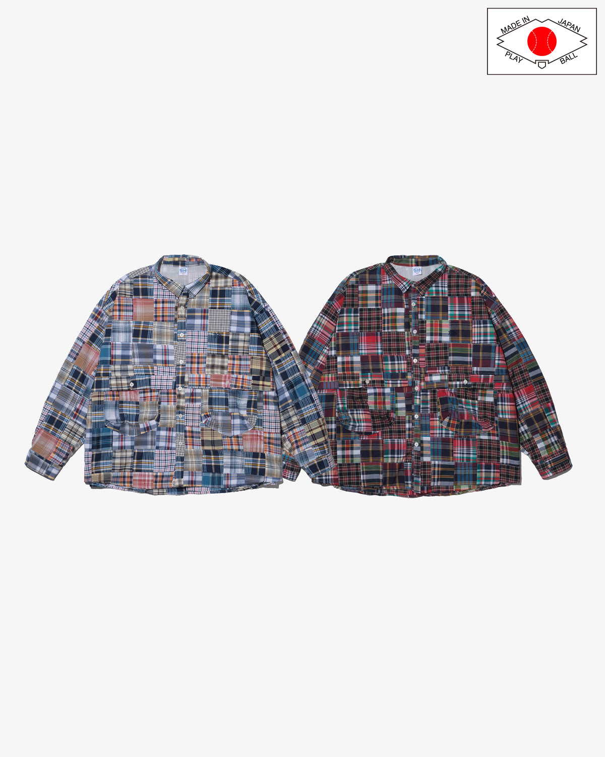 PATCHWORK L/S BALL SHIRT