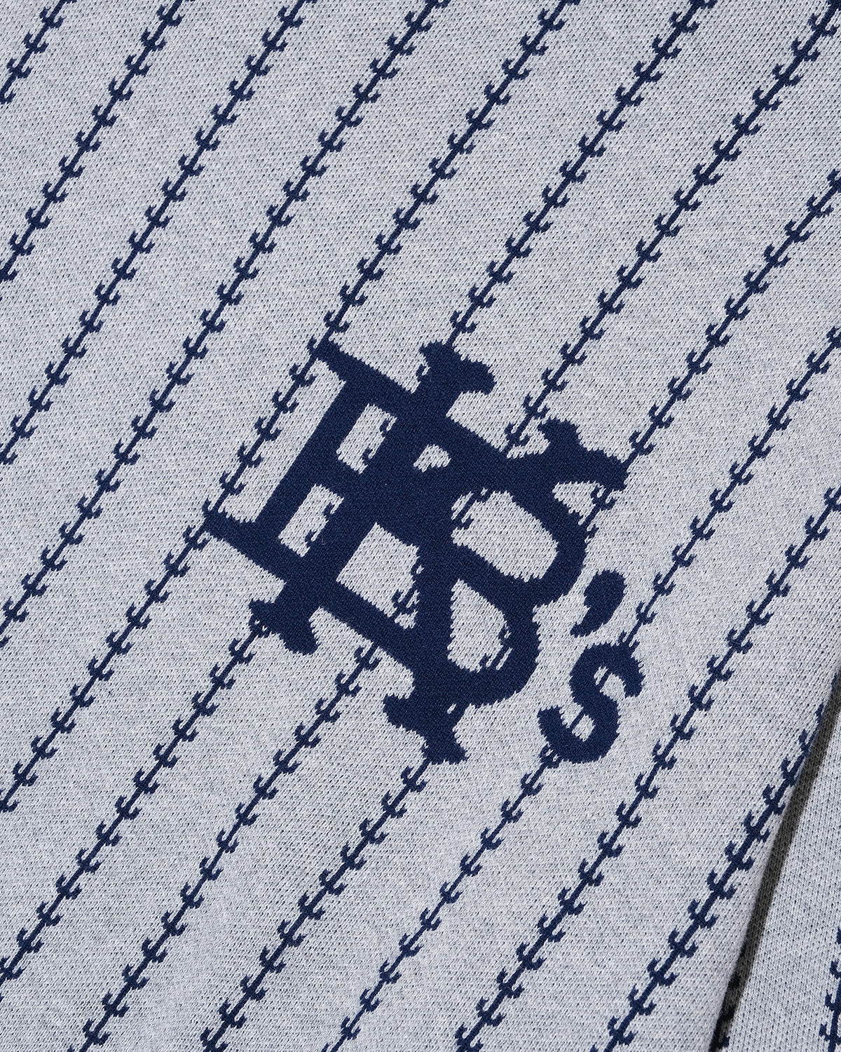 EFG STRIPE COTTON KNIT CREWNECK