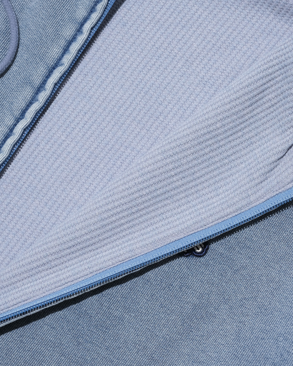 EFG WAPPEN WAFFLE LINING SWEAT FULL ZIP HOODIE