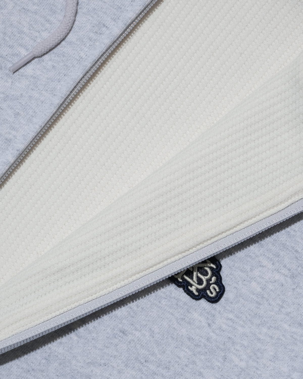 EFG WAPPEN WAFFLE LINING SWEAT FULL ZIP HOODIE