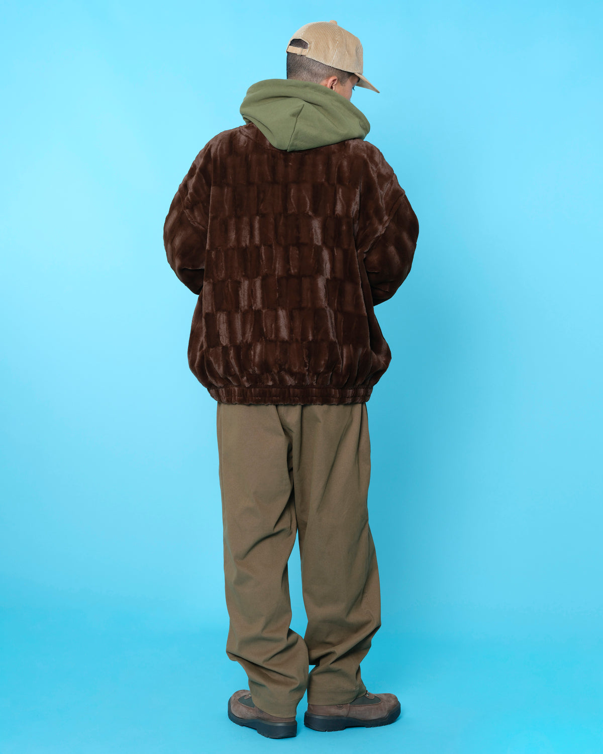 FAUX FUR TRACK JACKET