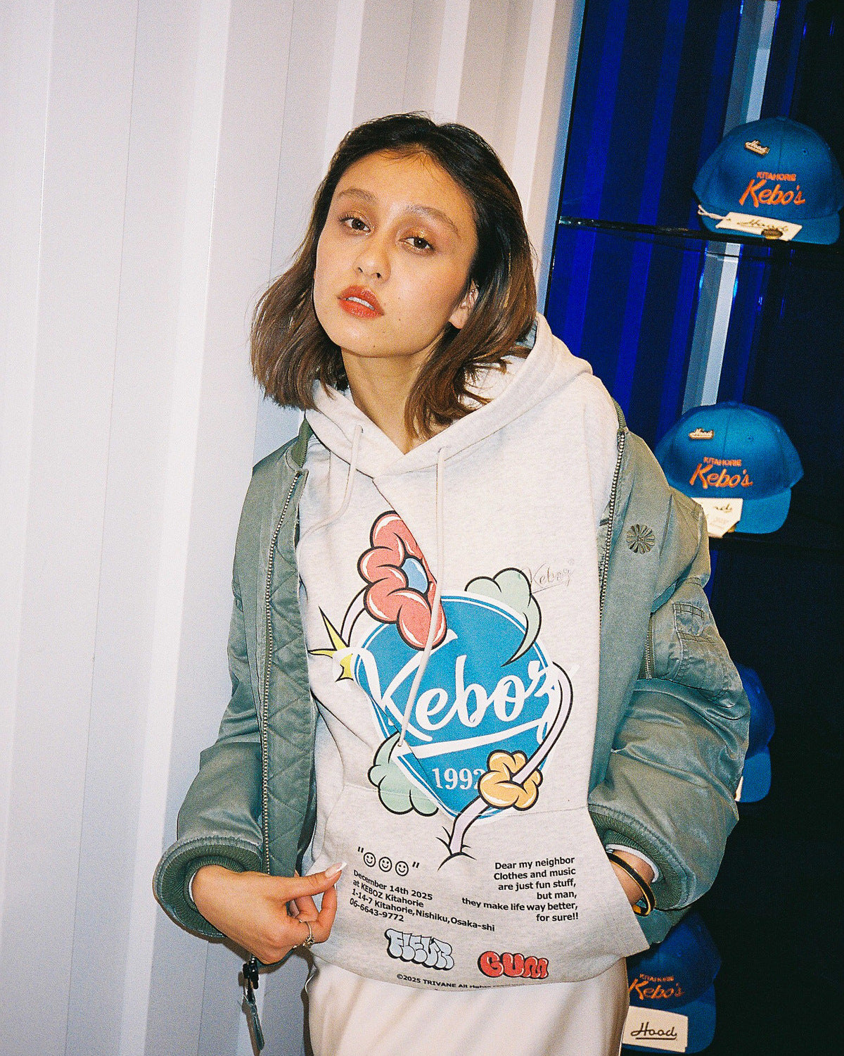FLEUR × KEBOZ BB BOOT SWEAT HOODIE