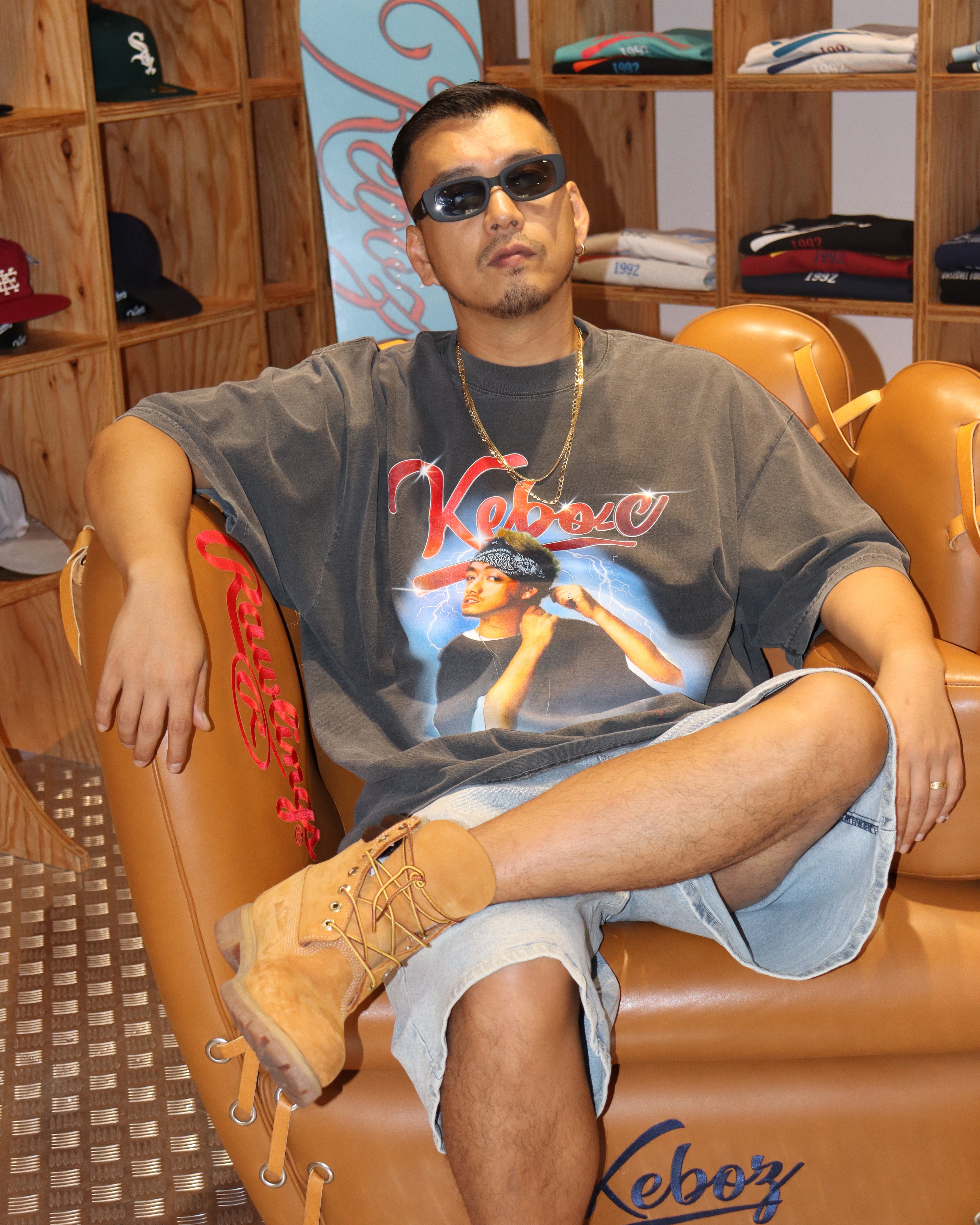 KUBO-C × KEBOZ WASHED S/S TEE