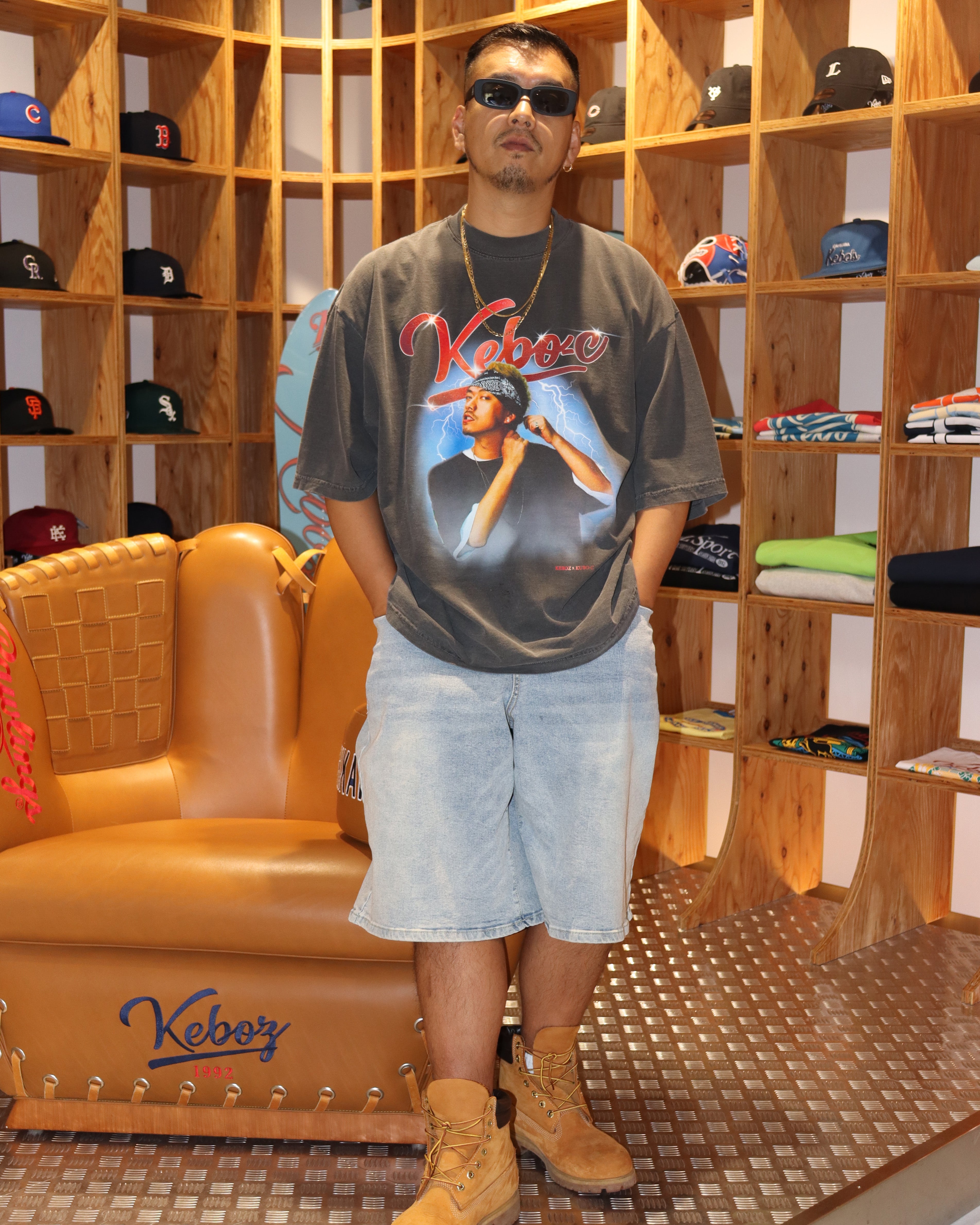 KUBO-C × KEBOZ WASHED S/S TEE