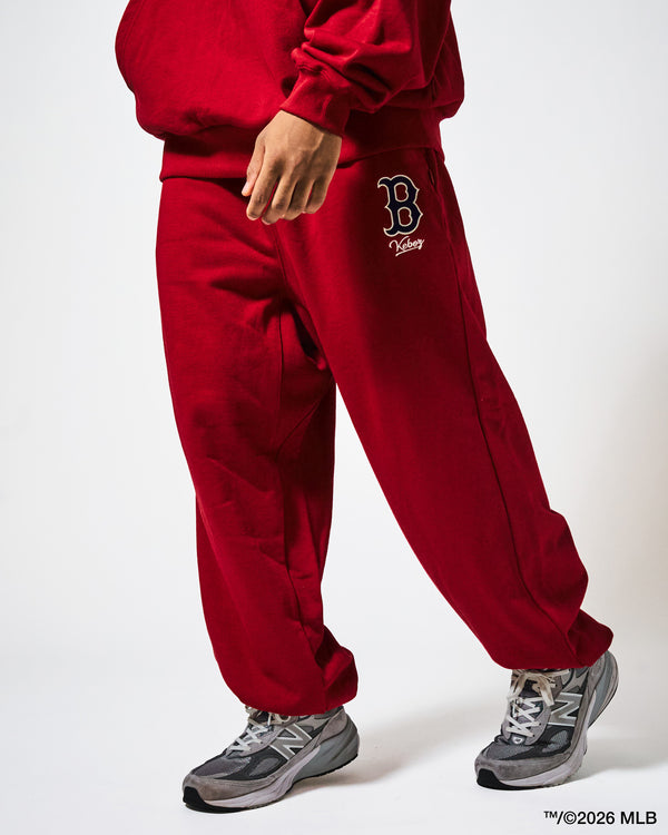 KEBOZ × MLB BOSTON RED SOX LOGO SWEAT  PANTS