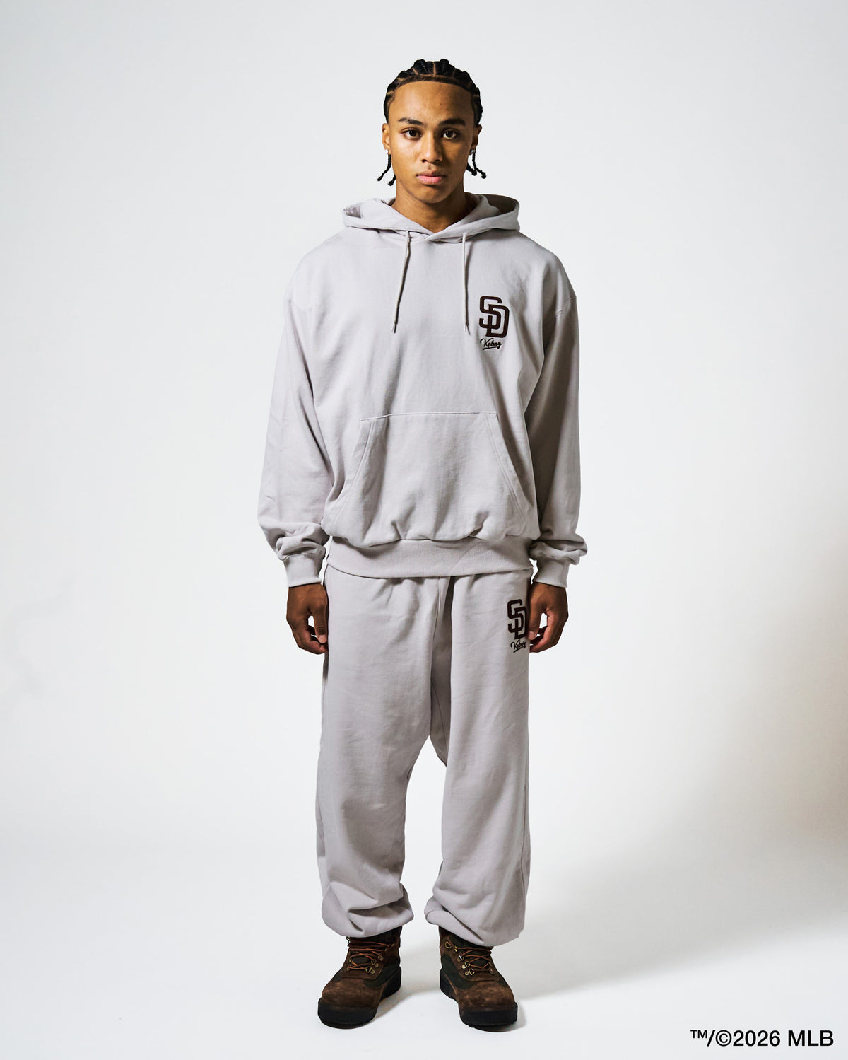 KEBOZ × MLB SAN DIEGO PADRES LOGO SWEAT HOODIE