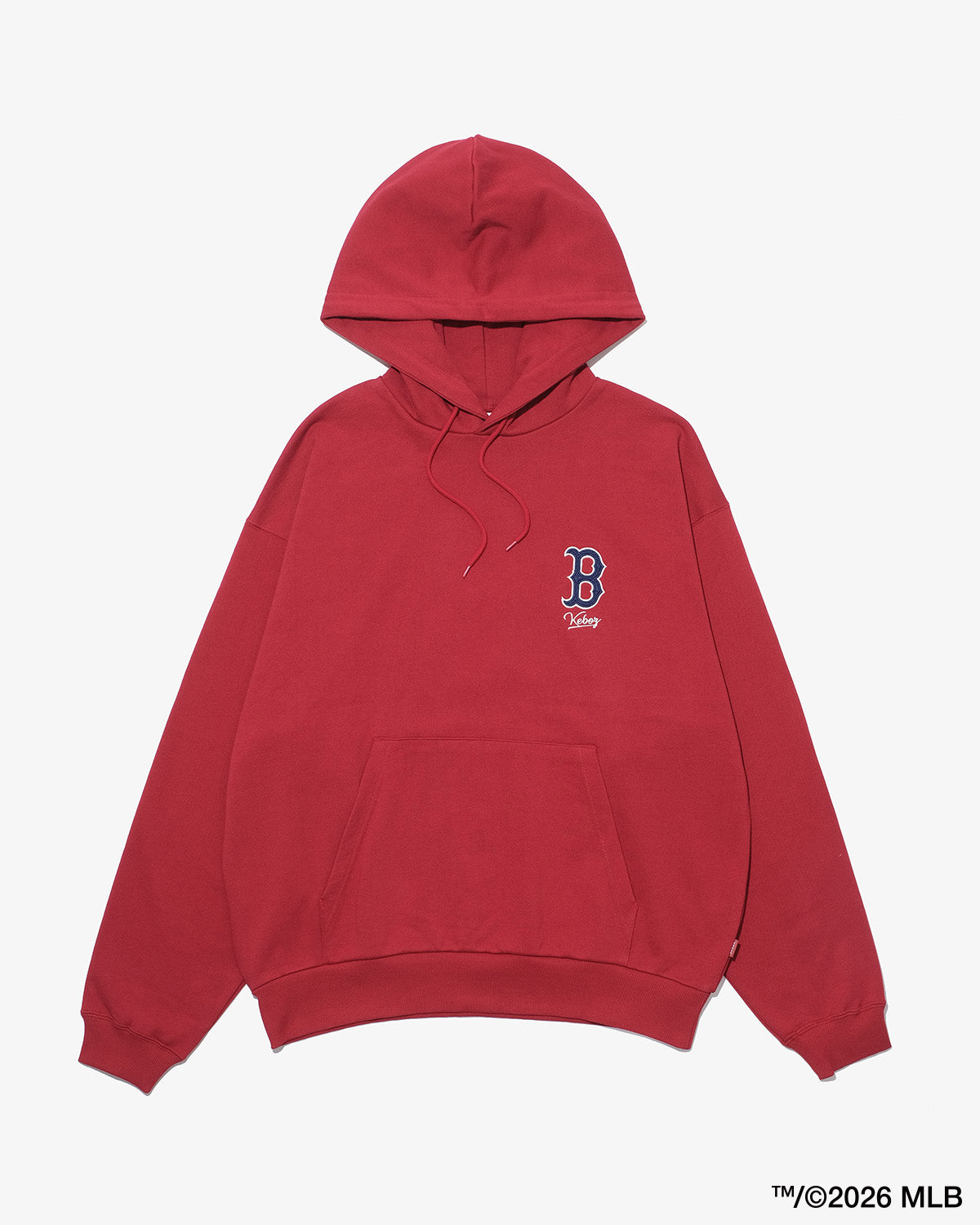 KEBOZ × MLB BOSTON RED SOX LOGO SWEAT HOODIE