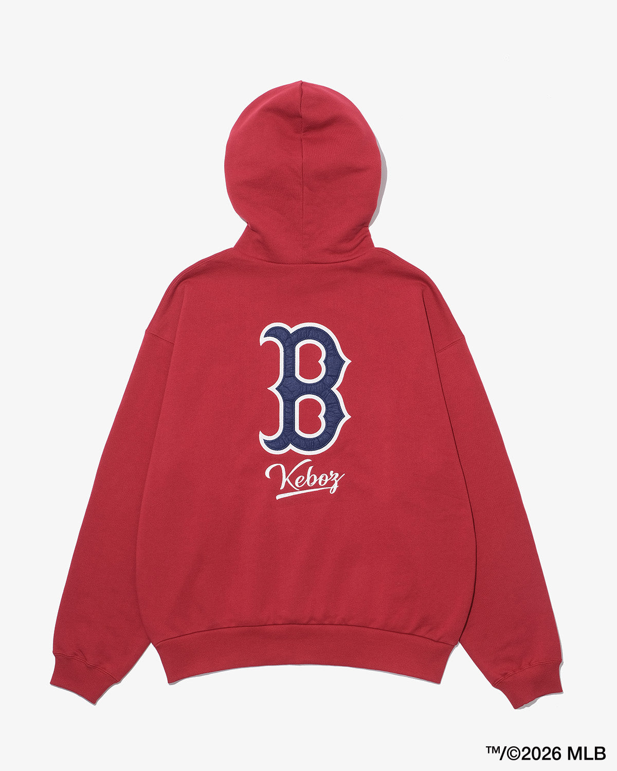 KEBOZ × MLB BOSTON RED SOX LOGO SWEAT HOODIE