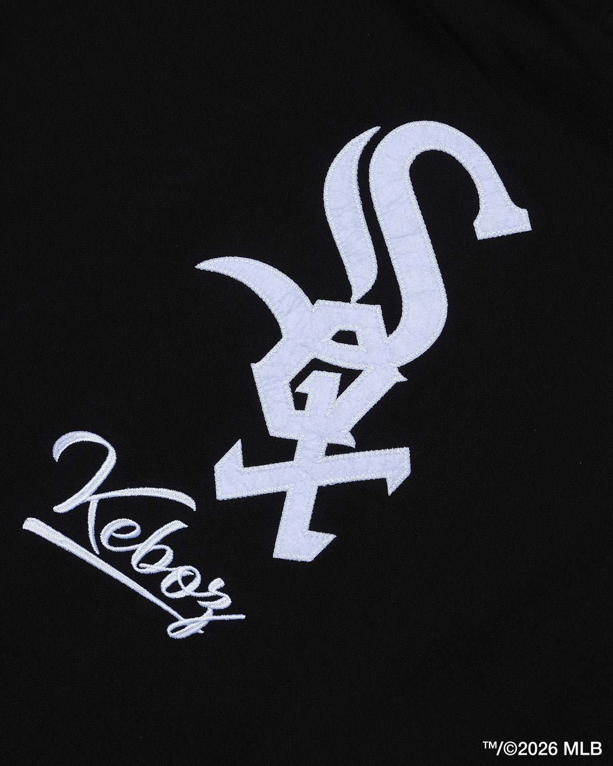 KEBOZ × MLB CHICAGO WHITE SOX LOGO SWEAT HOODIE