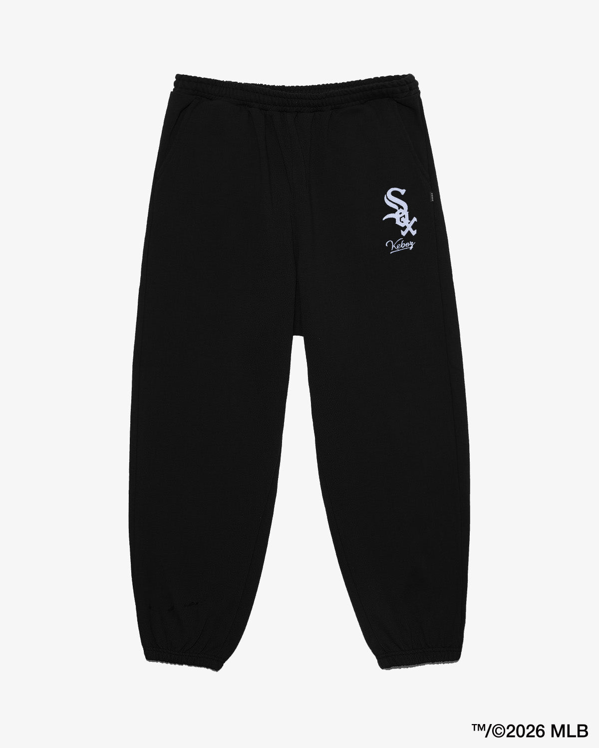 KEBOZ × MLB CHICAGO WHITE SOX LOGO SWEAT PANTS