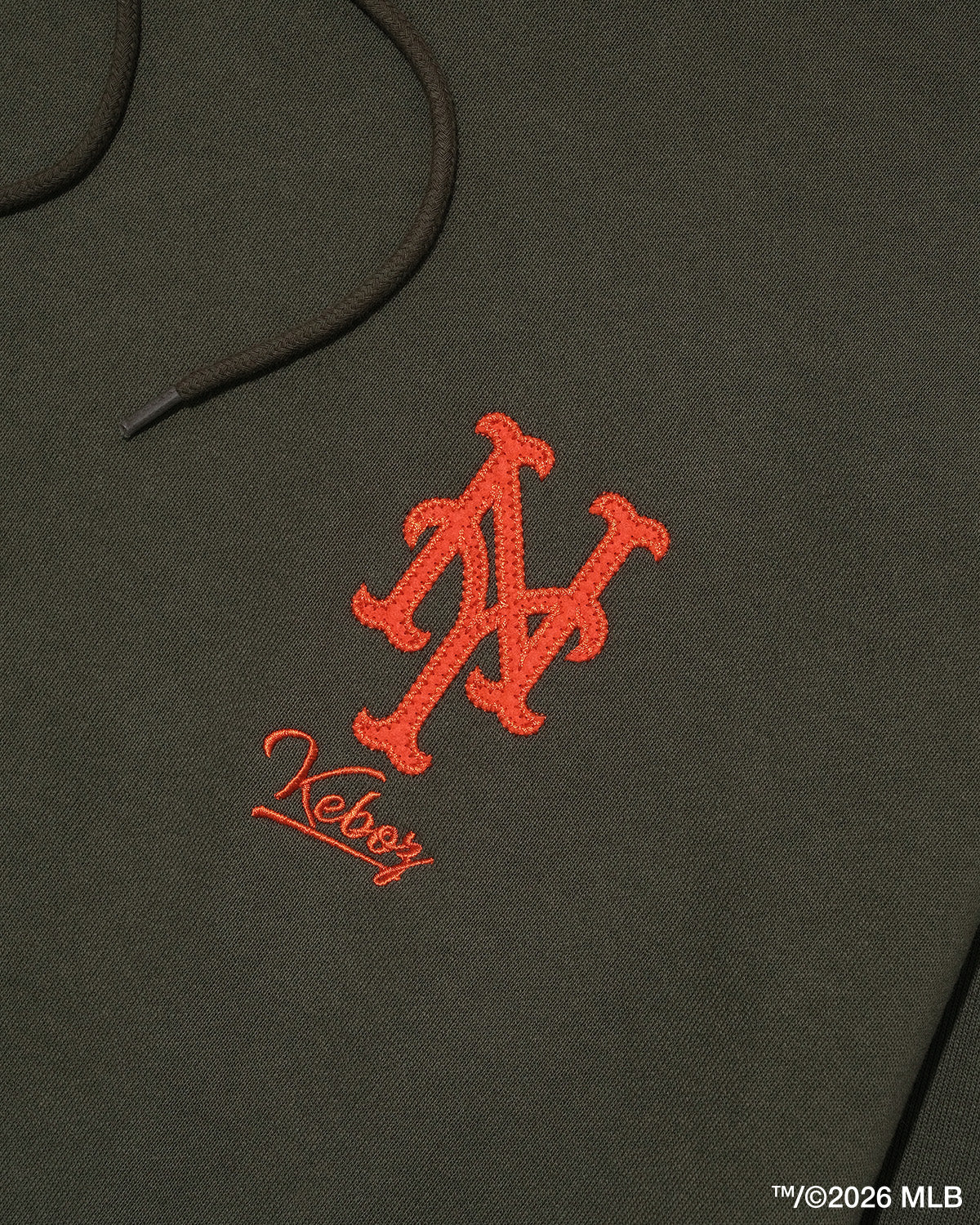 KEBOZ × MLB NEW YORK METS  LOGO SWEAT HOODIE