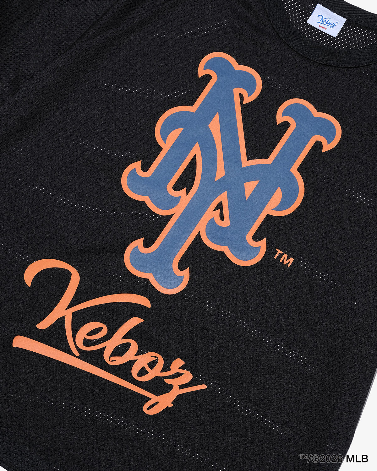 KEBOZ × MLB NEW YORK METS MESH TEE