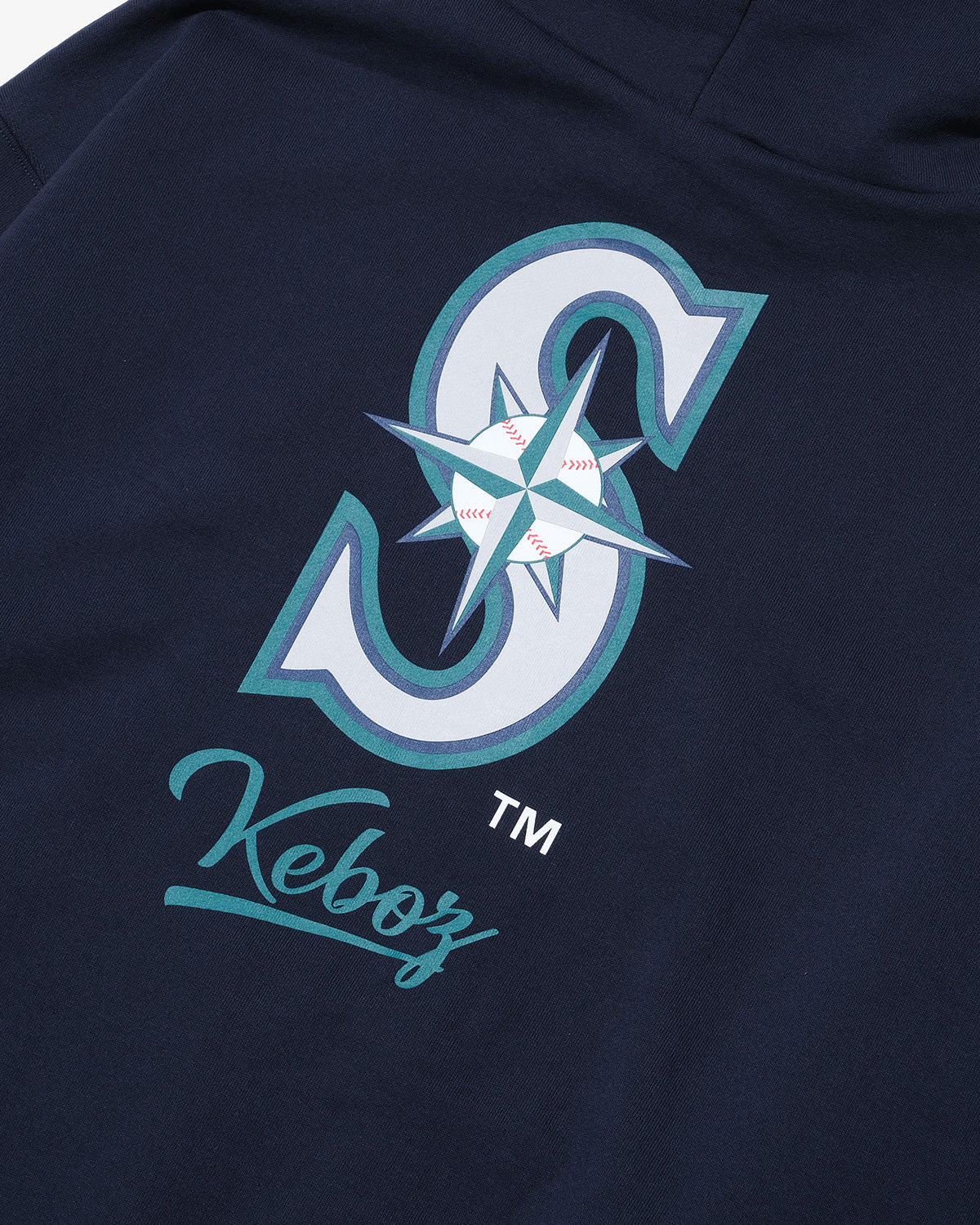 KEBOZ × MLB SEATTLE MARINERS LOGO SWEAT HOODIE
