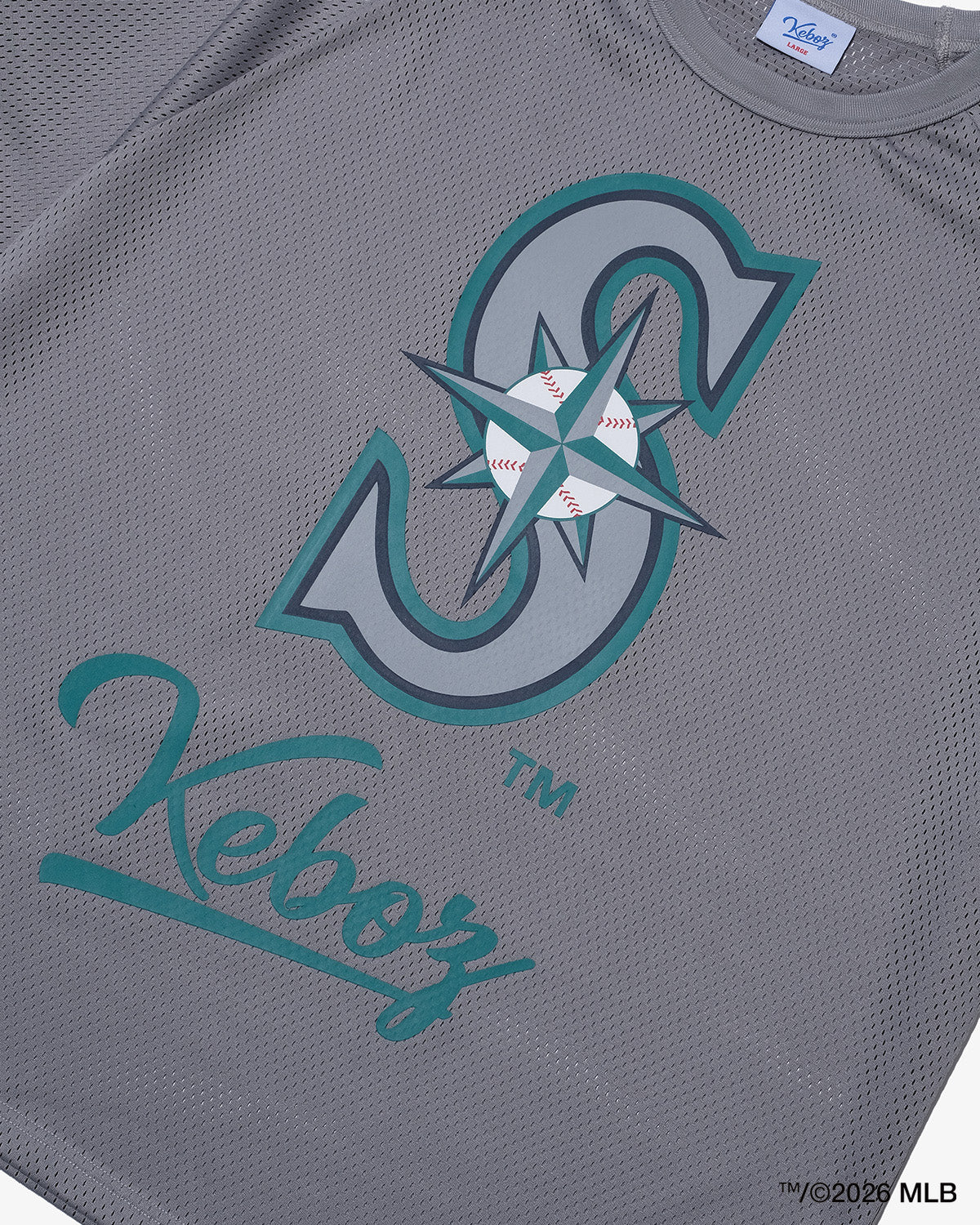 KEBOZ × MLB SEATTLE MARINERS MESH TEE
