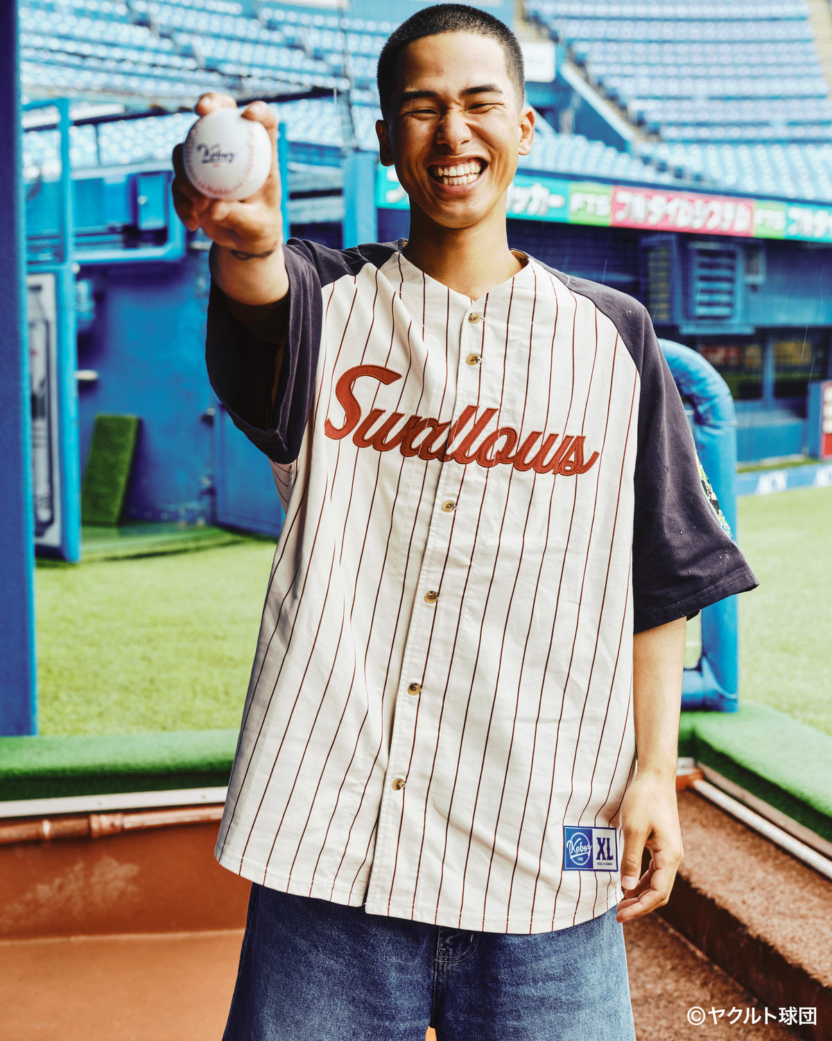 SWALLOWS × KEBOZ BASEBALL JERSEY