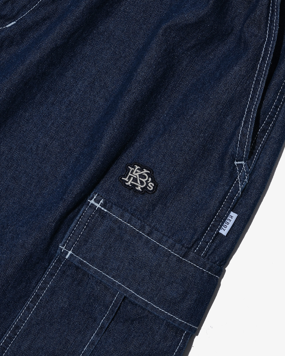 LIGHT DENIM CARGO SHORTS