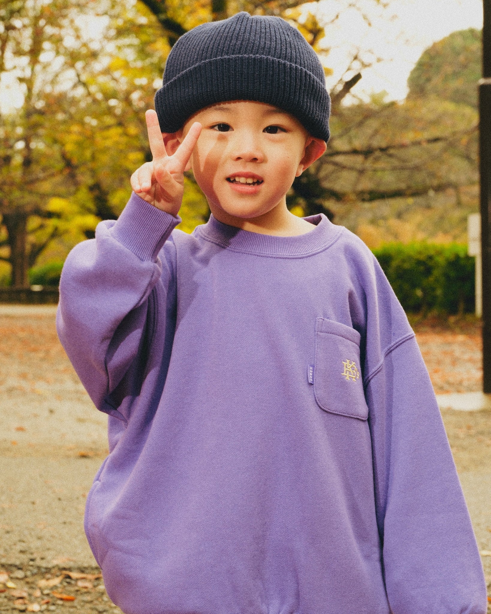 【KIDS】SMALL EFG POCKET SWEAT CREWNECK