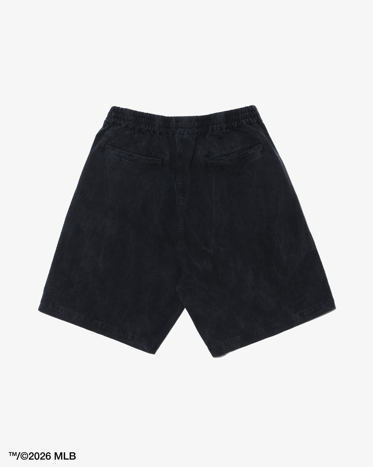 KEBOZ × MLB NEW YORK METS LOGO WASHED TENJIKU SHORTS