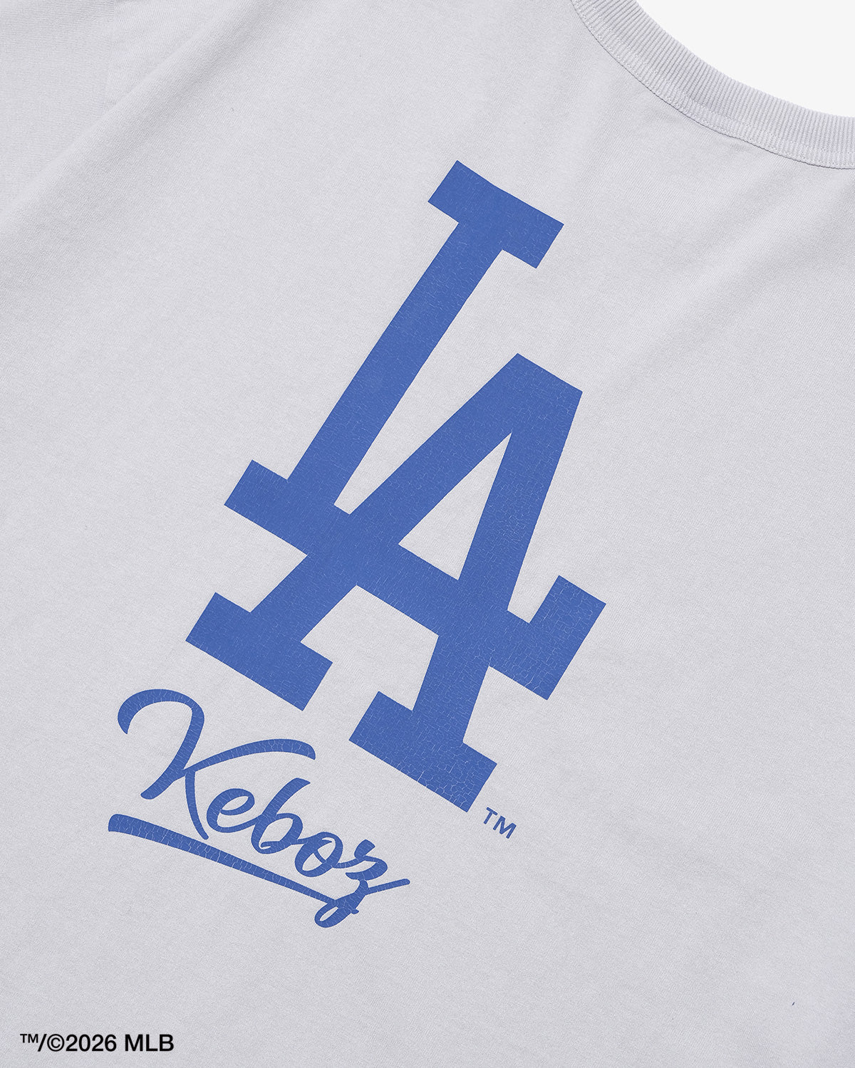 KEBOZ × MLB LOS ANGELES DODGERS LOGO WASHED S/S TEE