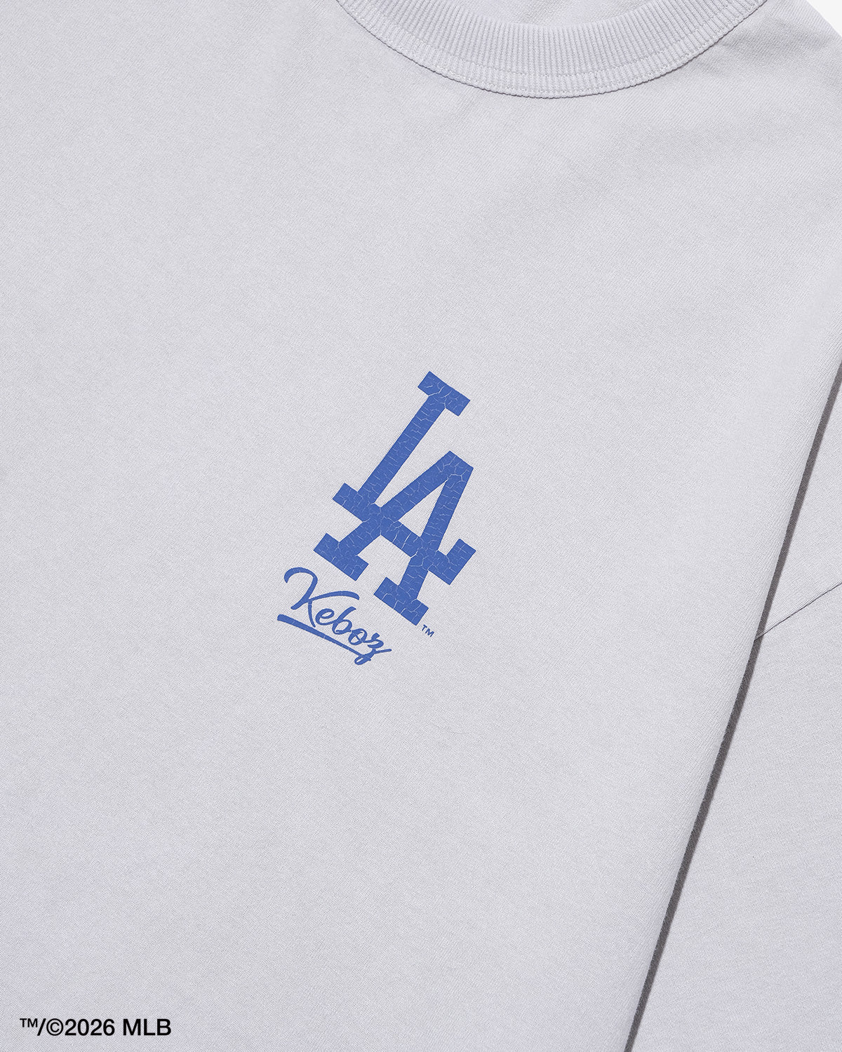 KEBOZ × MLB LOS ANGELES DODGERS LOGO WASHED S/S TEE