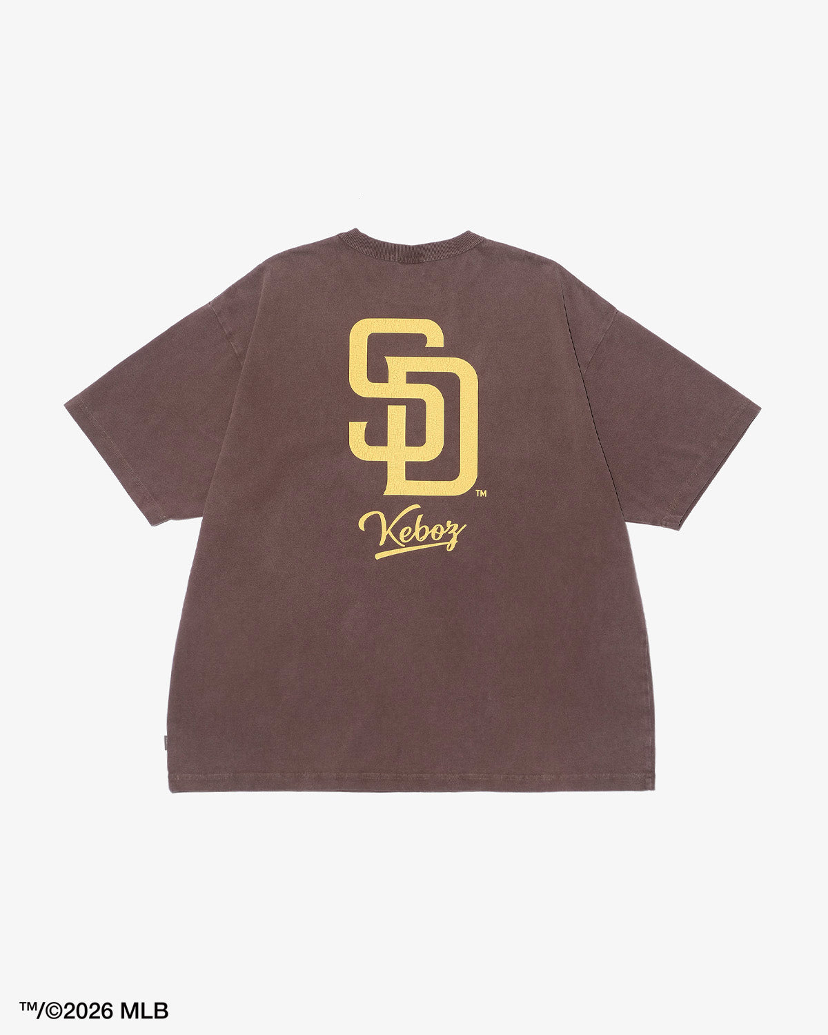 KEBOZ × MLB SAN DIEGO PADRES LOGO WASHED S/S TEE