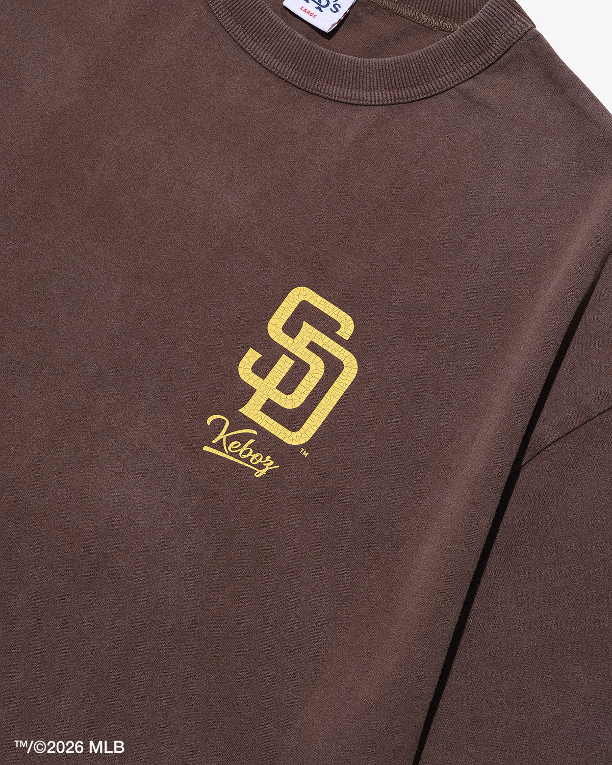 KEBOZ × MLB SAN DIEGO PADRES LOGO WASHED S/S TEE