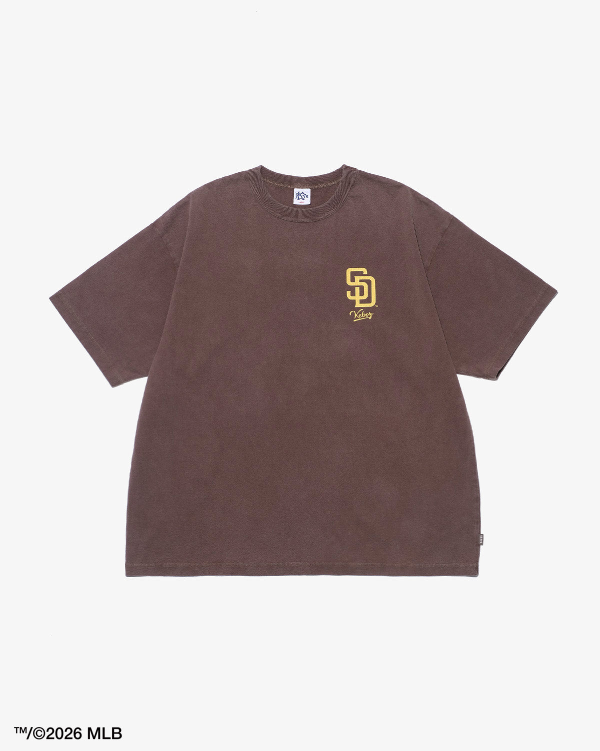 KEBOZ × MLB SAN DIEGO PADRES LOGO WASHED S/S TEE