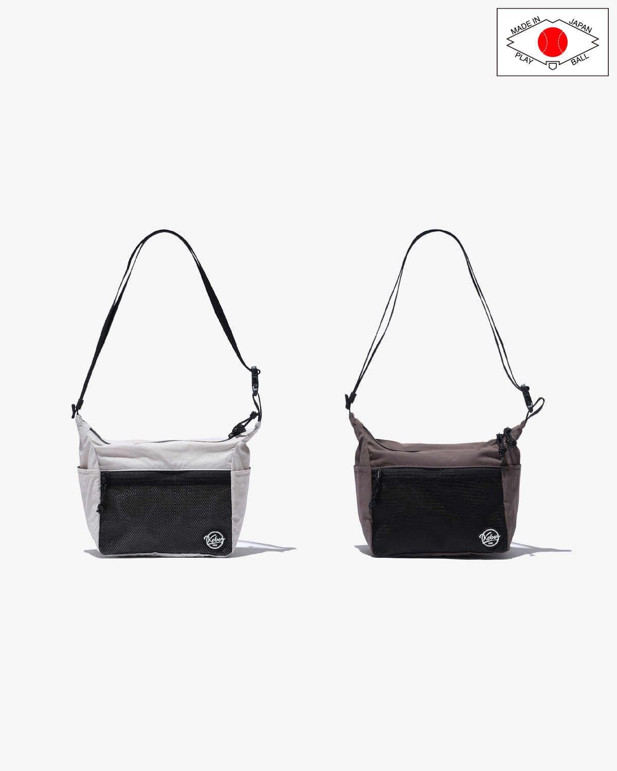新品★Keboz MINI ROUND SHOULDER CHARCOAL⁠ NYLON MINI ROUND SHOULDER