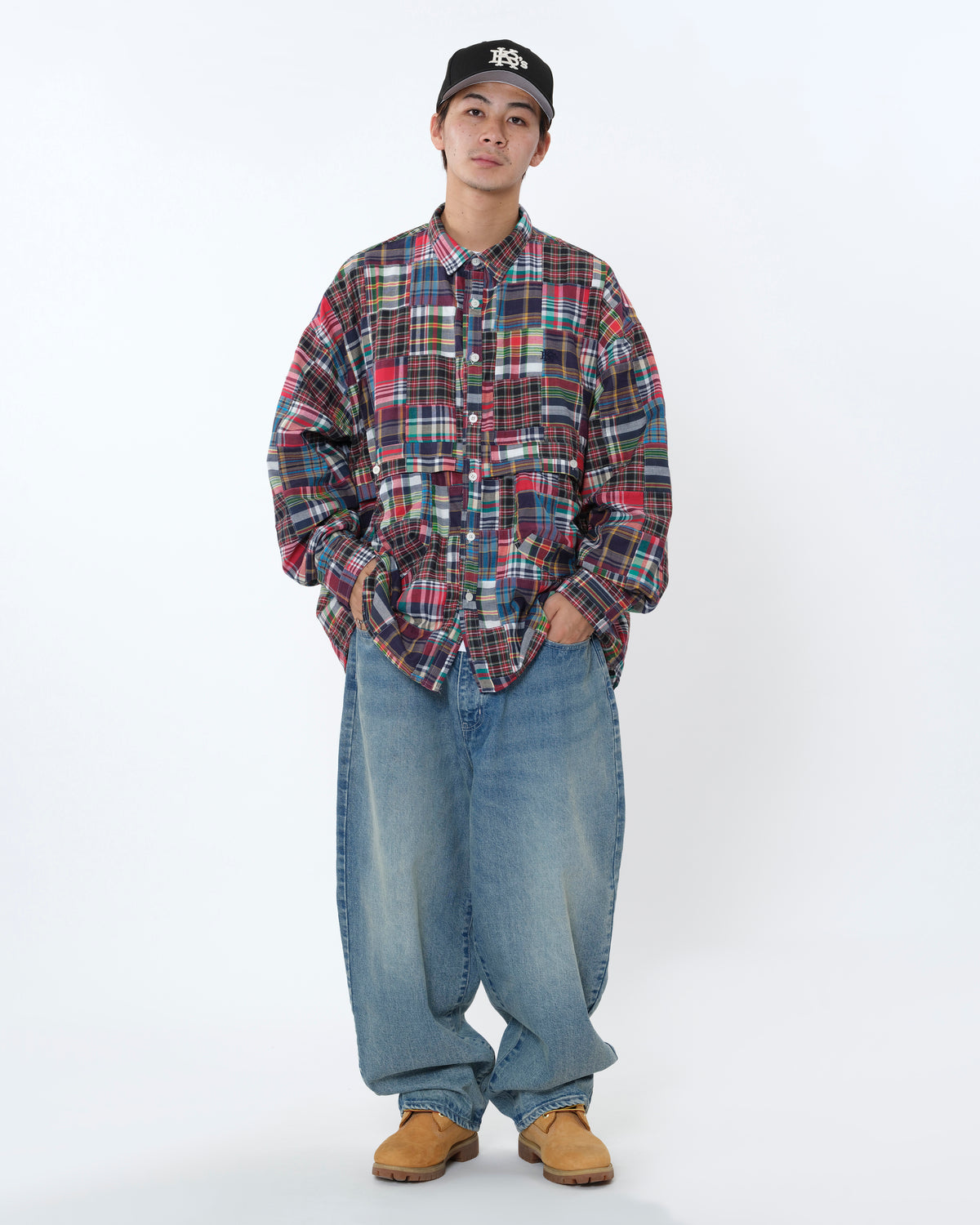 PATCHWORK L/S BALL SHIRT