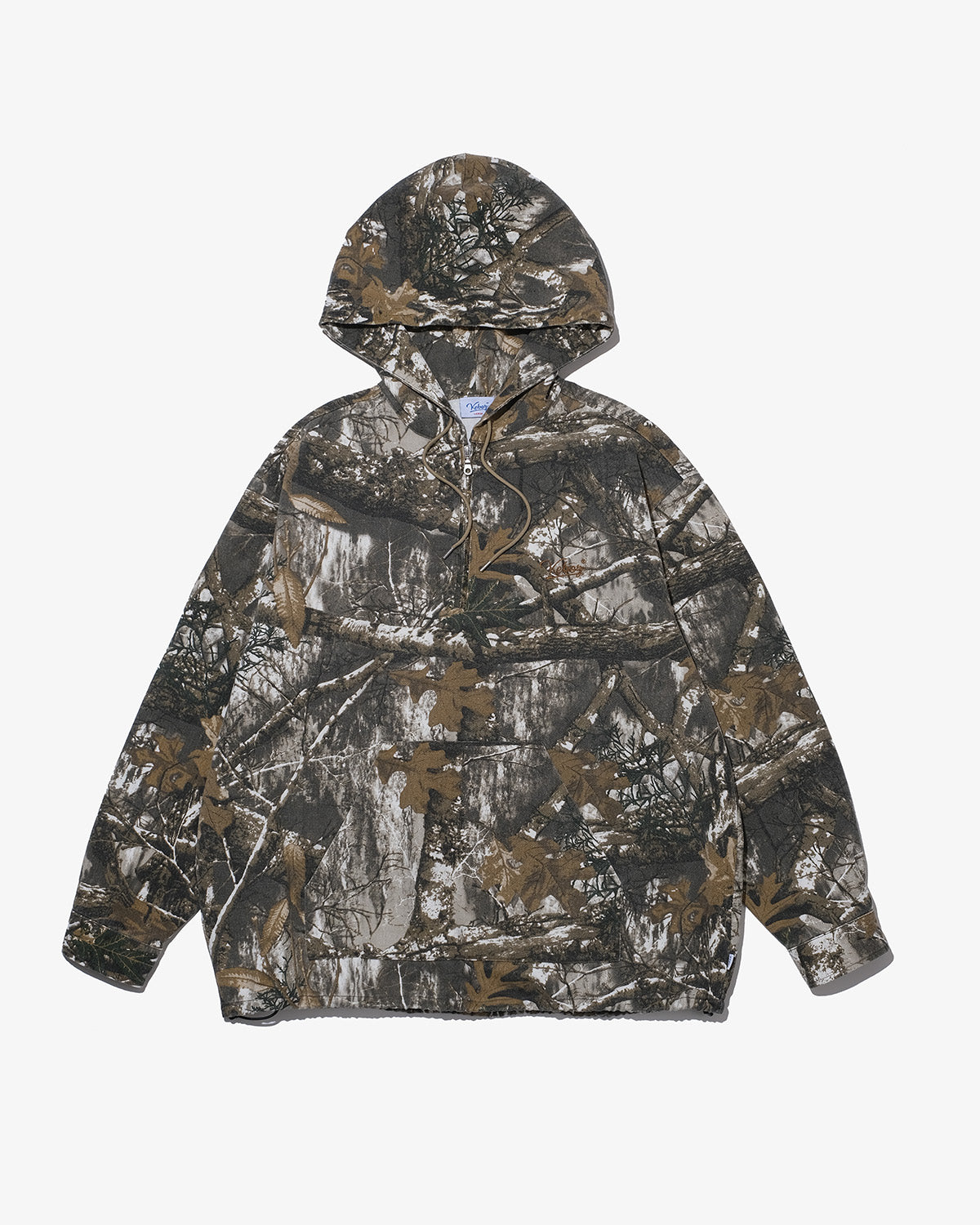 REAL TREE CAMO  HALF ZIP HOODED SHIRT