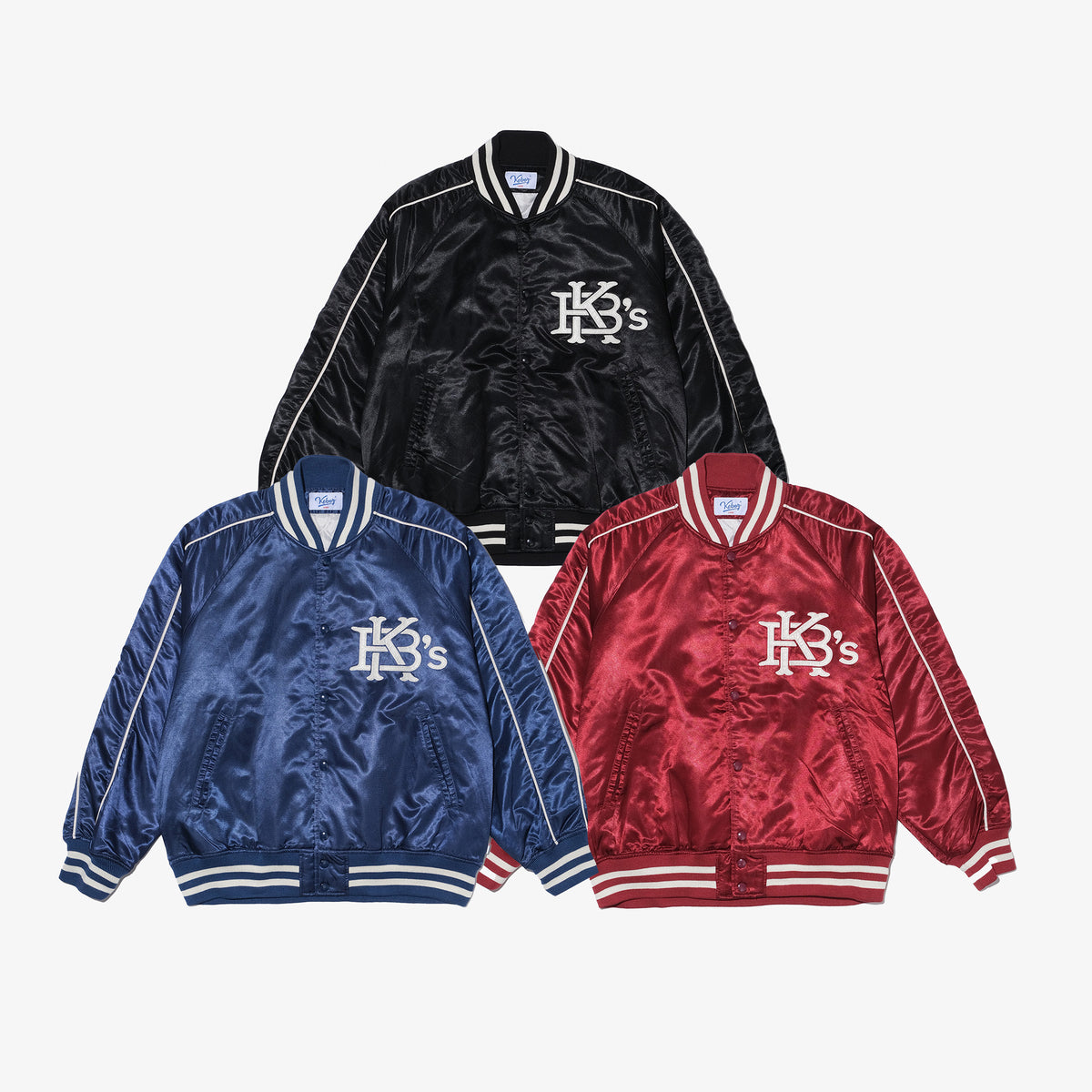 SATIN VARSITY JACKET