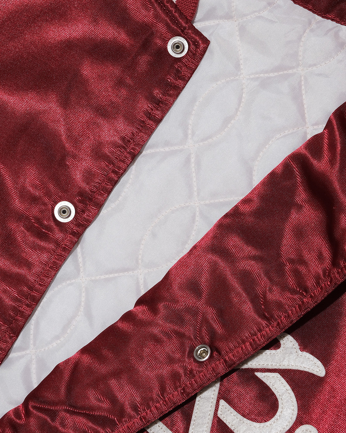 SATIN VARSITY JACKET
