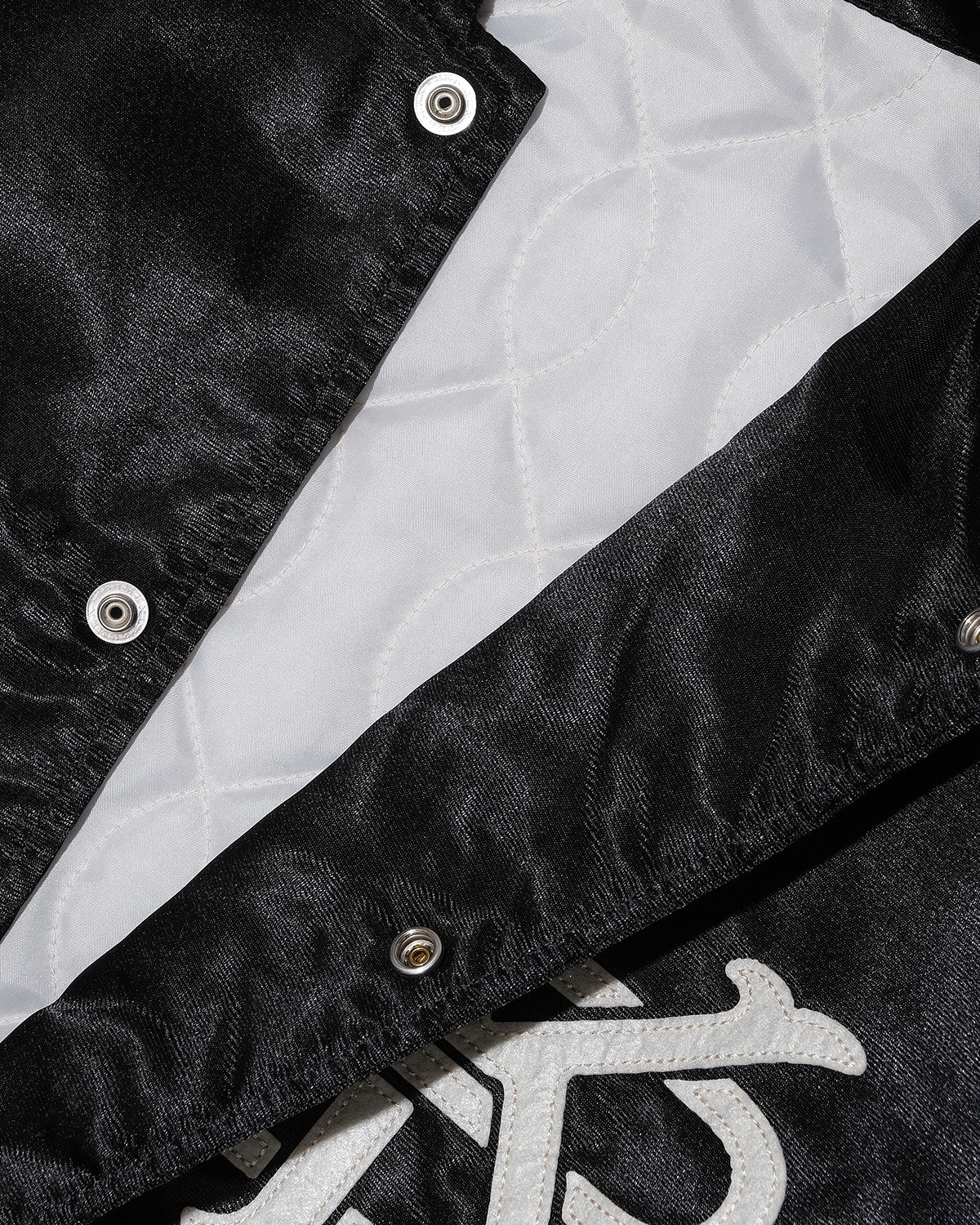 SATIN VARSITY JACKET