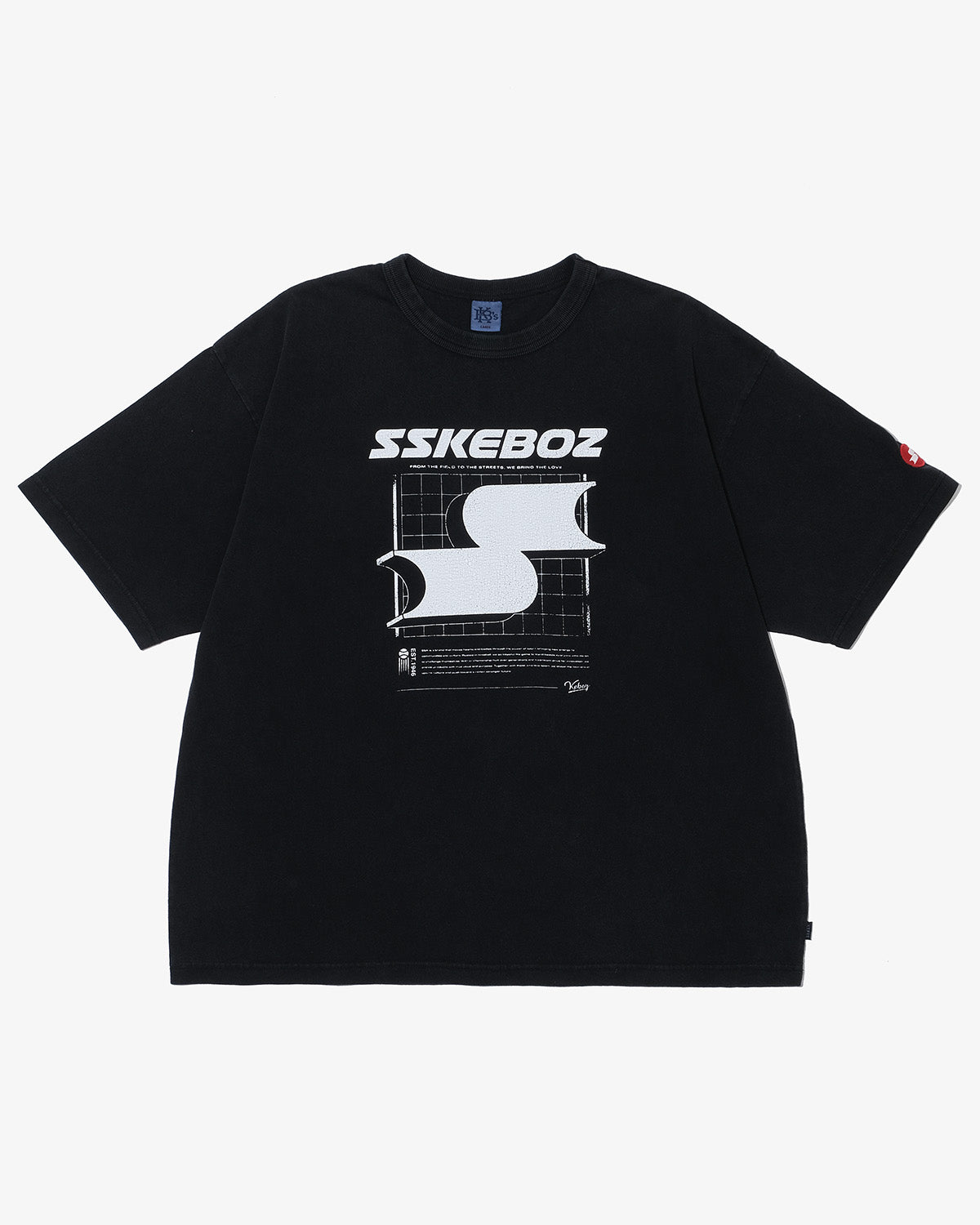SSK × KEBOZ LOGO WASHED S/S TEE