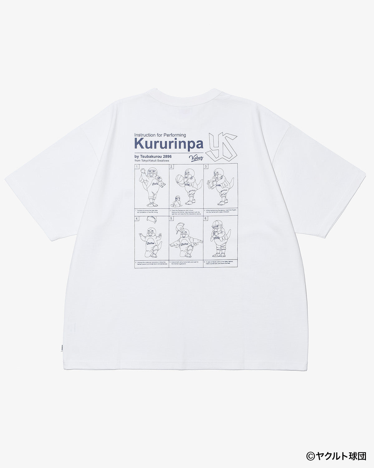 SWALLOWS × KEBOZ Kururinpa S/S TEE