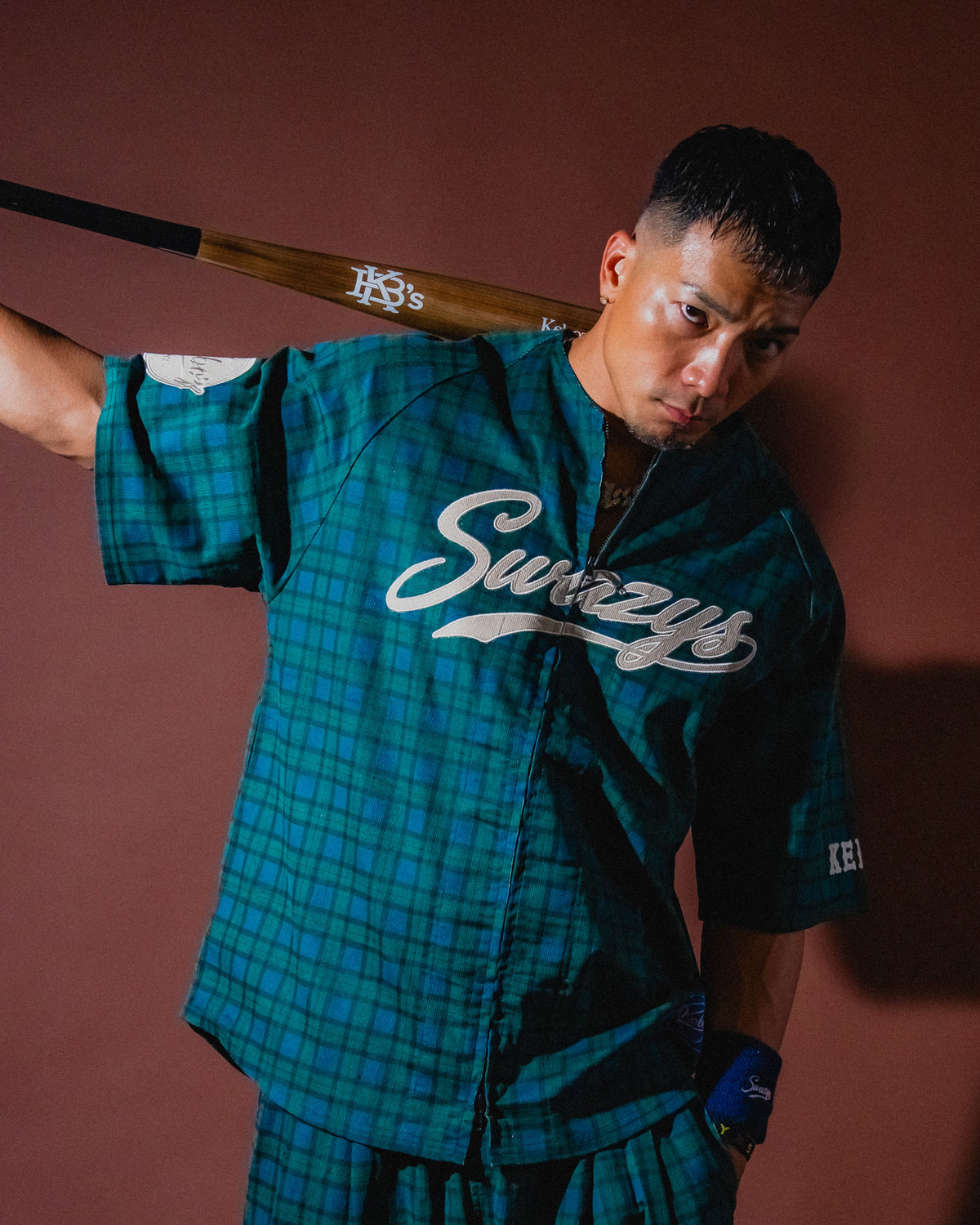 SWAY × KEBOZ SWAZYS CORDUROY BASEBALL JERSEY