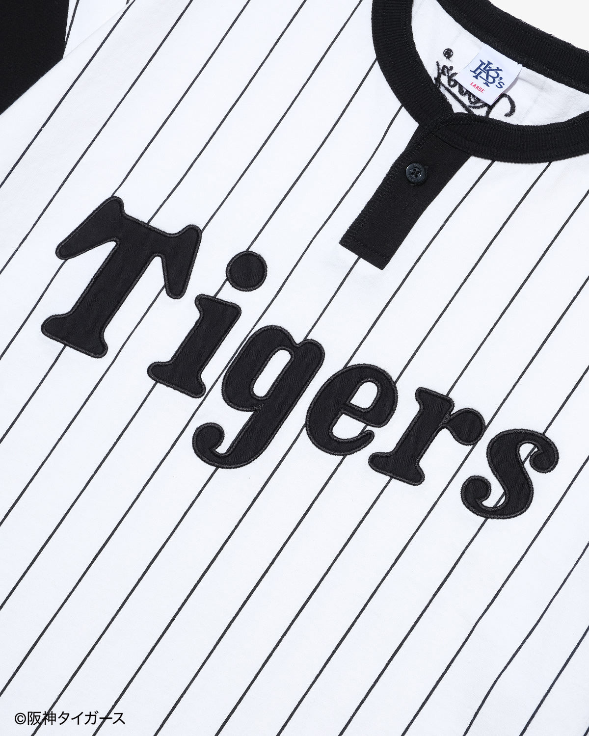 TIGERS × KEBOZ ROUND HEM HENLEY NECK S/S TEE