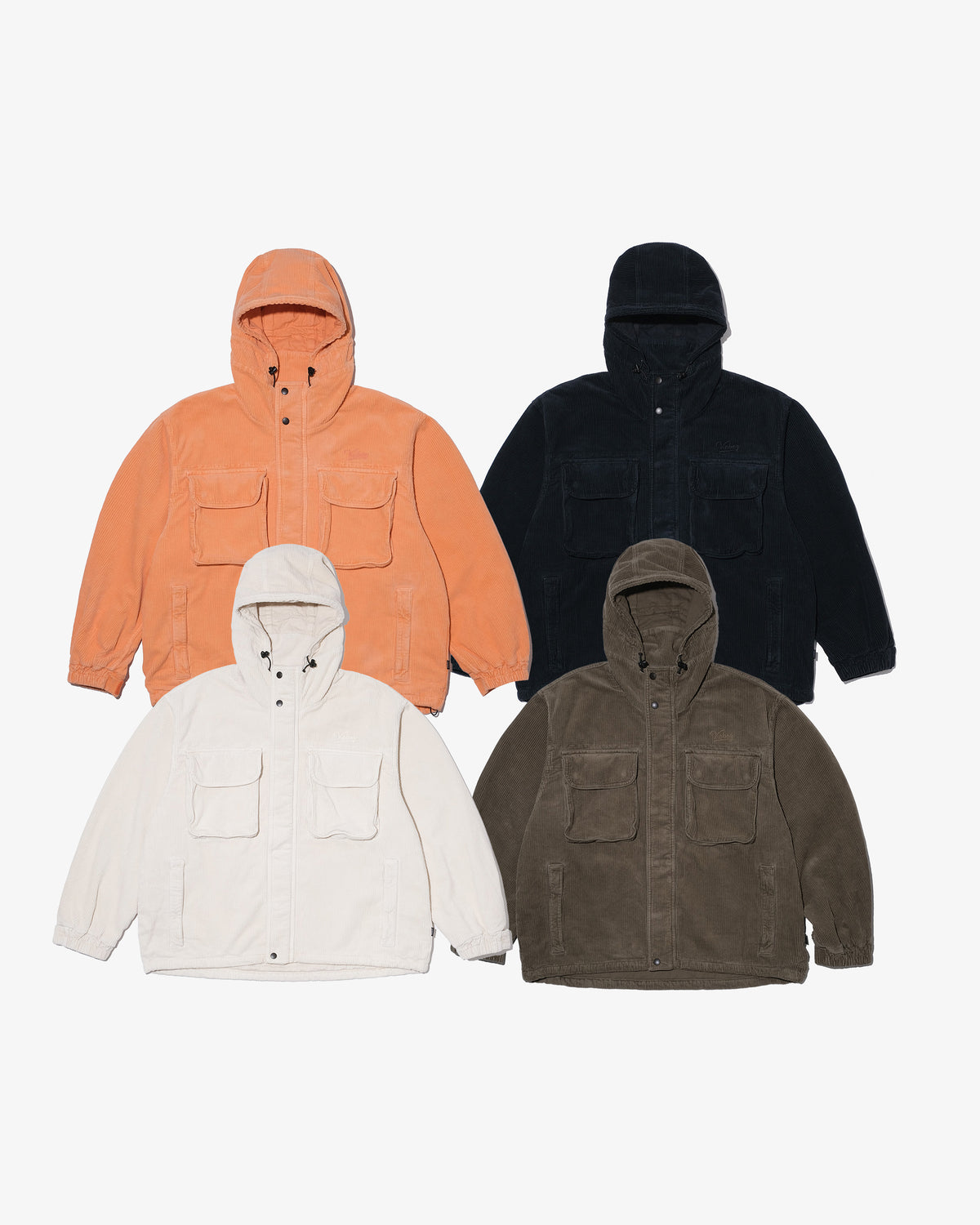 WASHED CORDUROY HOODED JACKET