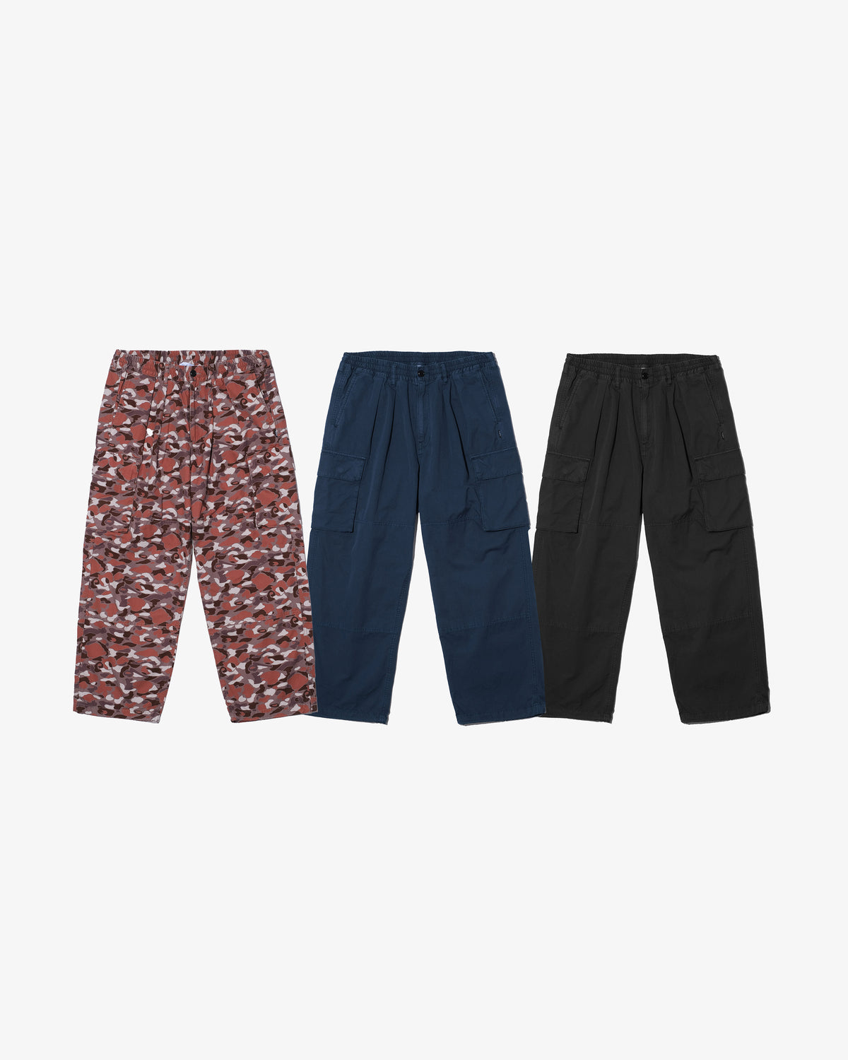 WASHED COTTON CARGO PANTS