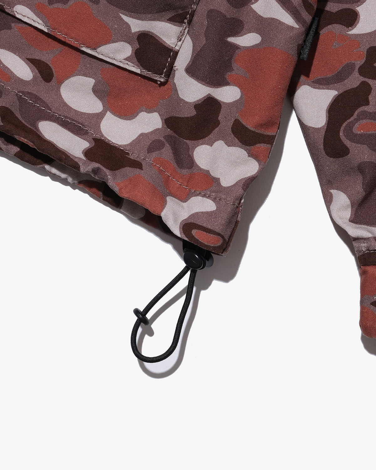 WASHED COTTON CONCEALABLE HOOD JACKET