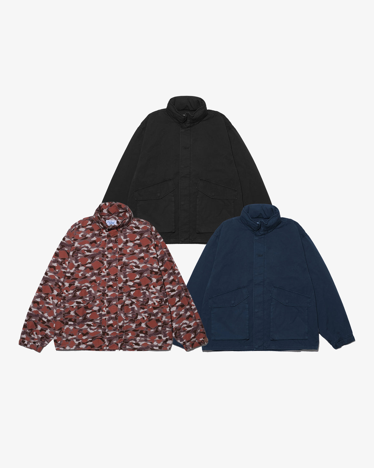 WASHED COTTON CONCEALABLE HOOD JACKET
