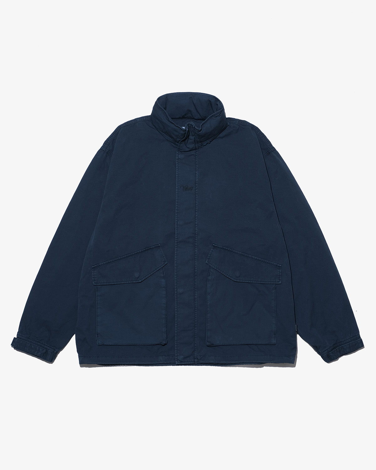 WASHED COTTON CONCEALABLE HOOD JACKET