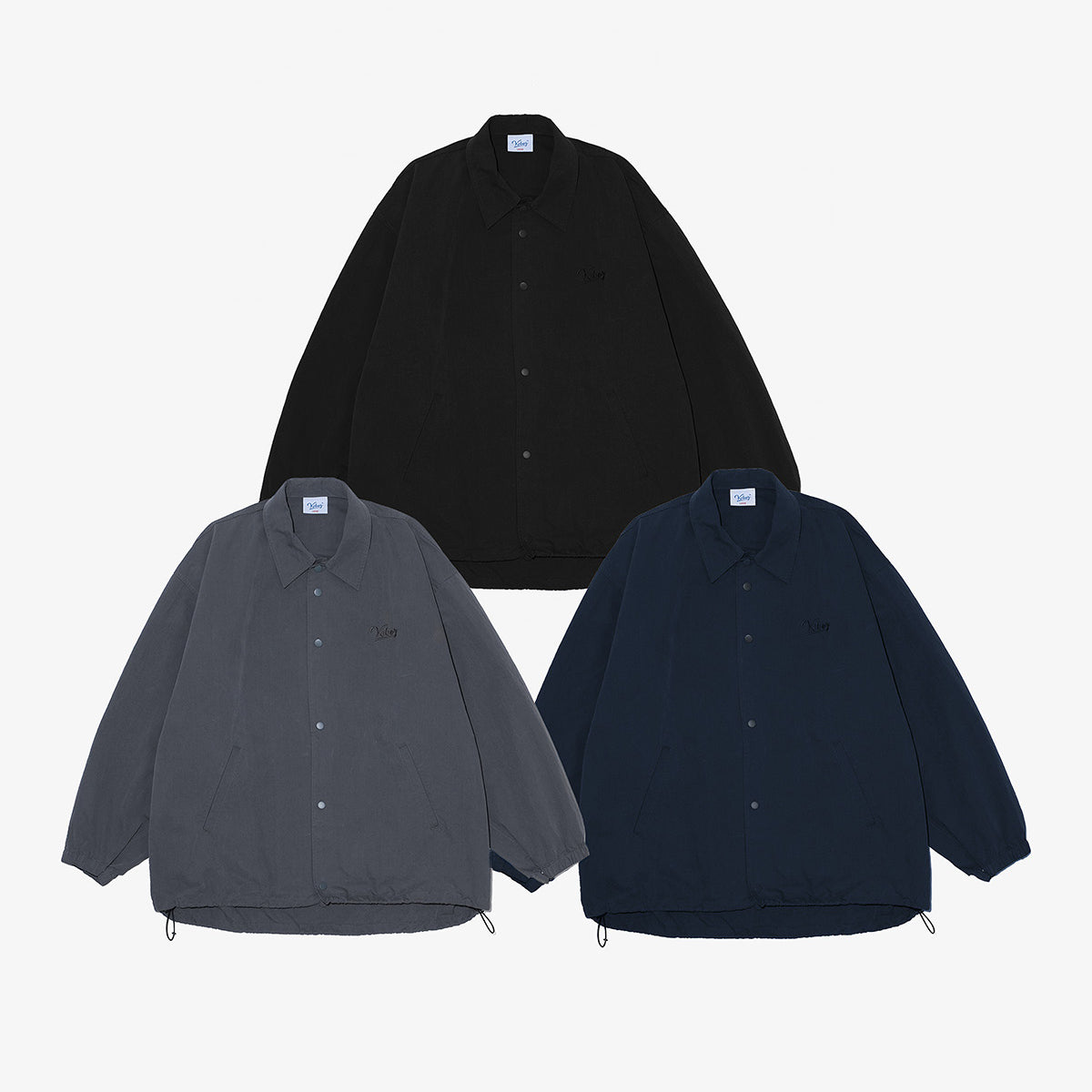 WASHED N/C COACH JACKET