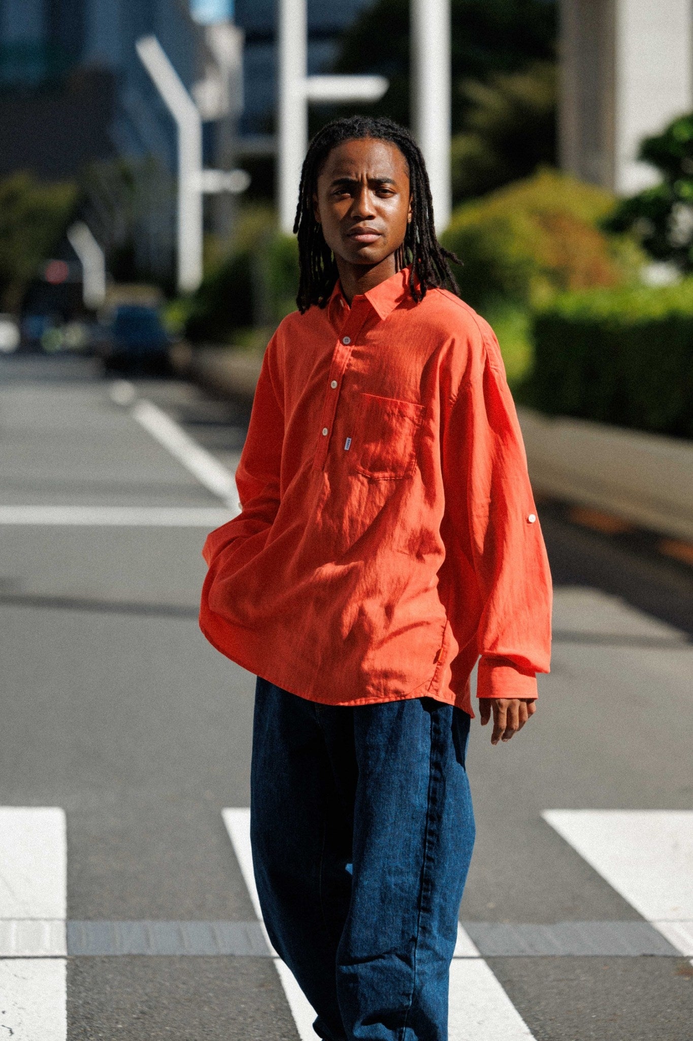 POPLIN PULLOVER SHIRT