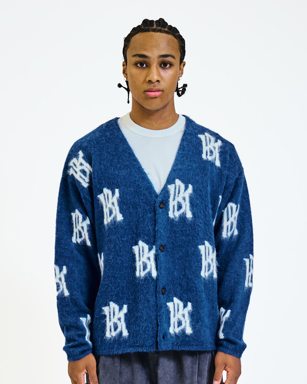 WS MOHAIR KNIT CARDIGAN